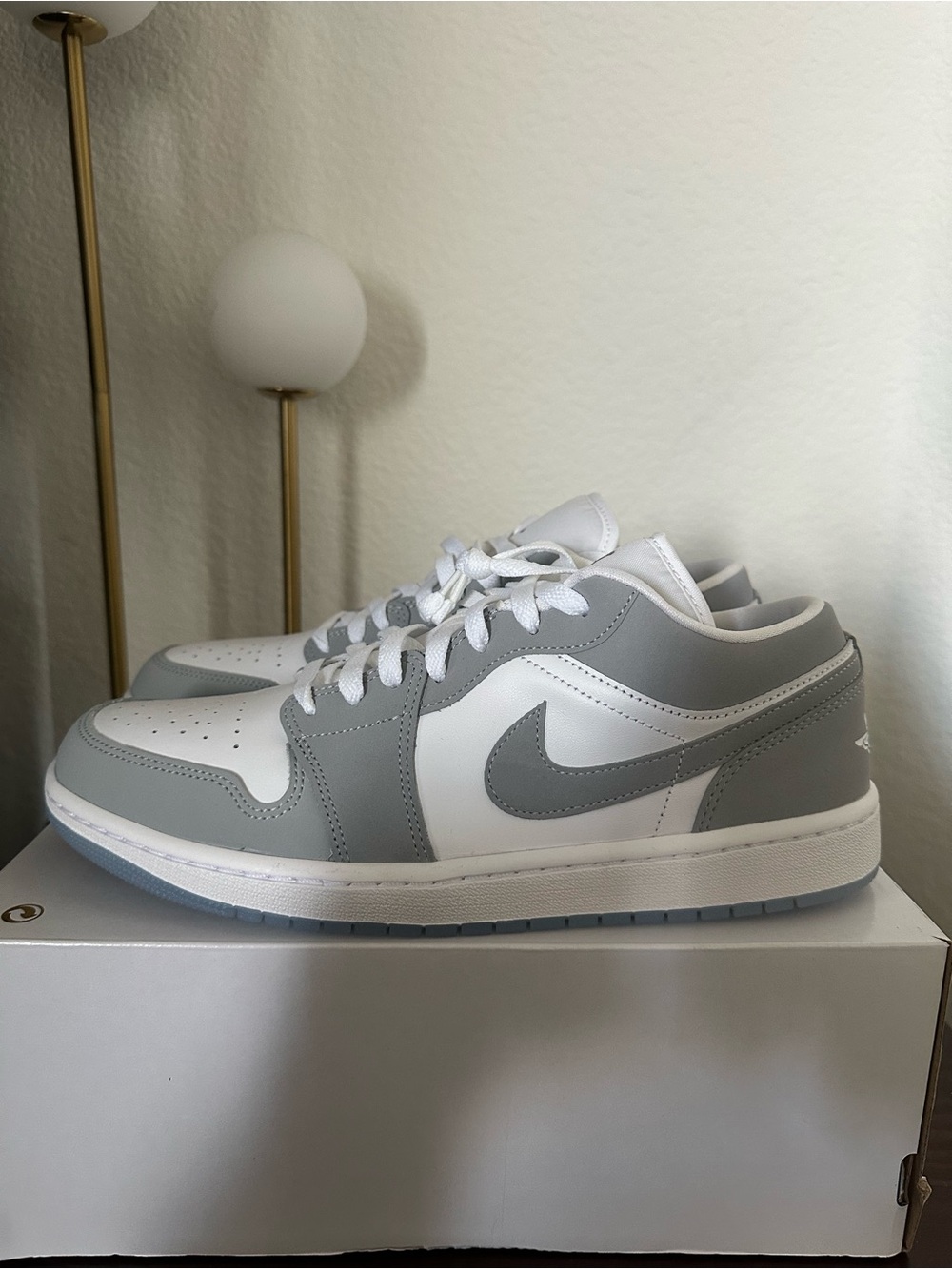 Jordan 1 Low OG 'Cool Gray' sneakers in gray and white